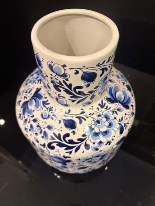 Vaas Heinen Delfts Blauw - Witte/blauwe vaas