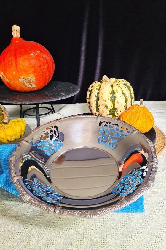 Image 1 of 1x Alessi classic bowl 18/10 stainless steel – bread basket