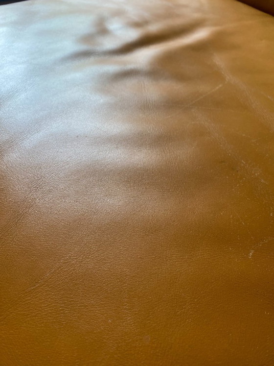 Image 1 of Roche Bobois Design Leder-Sitzgarnitur (3er, 2er & Sessel) – Cognac / Havanna-Braun
