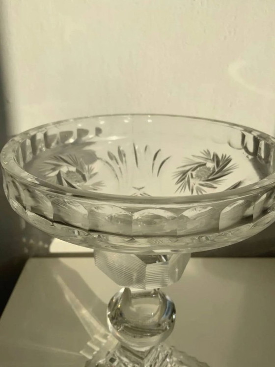 Image 1 of Rare Set of 3 Bohemian Crystal Objects – Historicism Period (ca. 1880-1890)