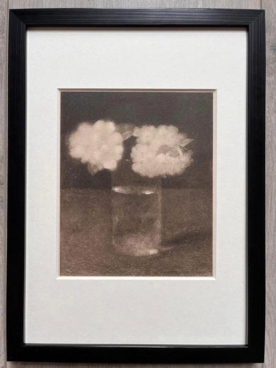 Image 1 of Jan Mankes 1889-1920 / Verre héliogravure original à motif de fleurs de pommier, 1923