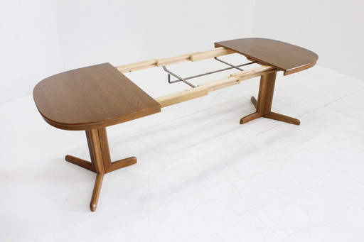 Table à manger ovale extensible vintage danoise XXL