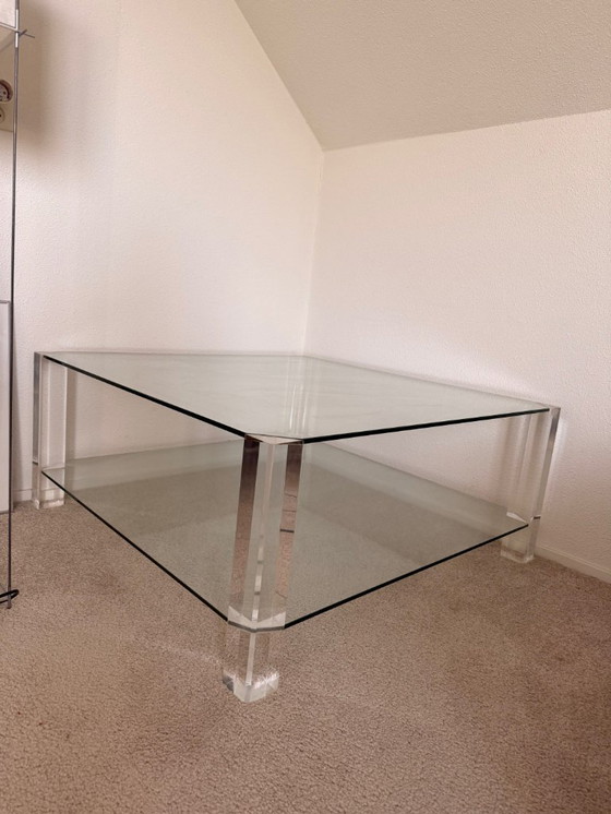 Image 1 of Glass BOR Design Coffee Table The Hague 1x1m