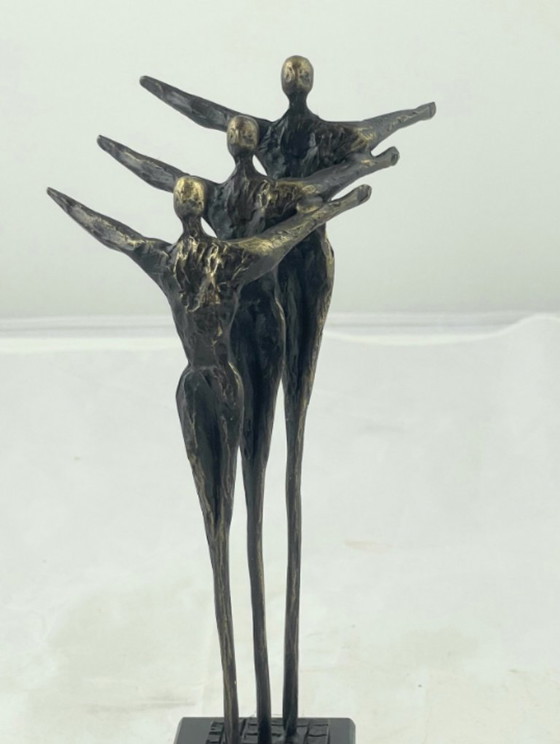 Sculpture 'In stijgende lijn' ('upward trend') - Ger van Tankeren, Art, Bronze, Black (photo 3 of 7)