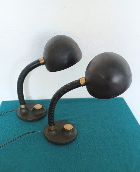 Lámparas de escritorio Hillebrand Two Sixties – Metal, Brass (photo 5 of 13)
