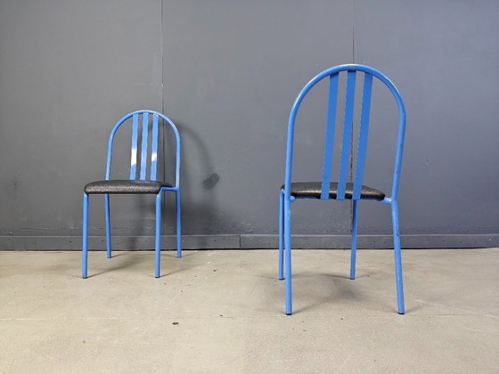 Image 1 of Satz Nr 222 Stühle von Robert Mallet-Stevens, 1980er Jahre, Satz von 7