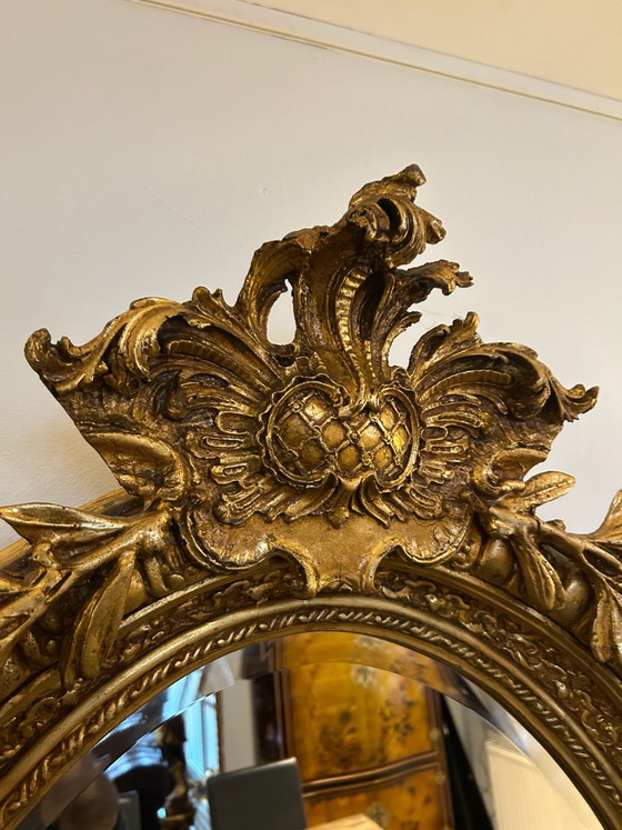 LARGE imposing baroque mirror – Wood (photo 2 of 13)