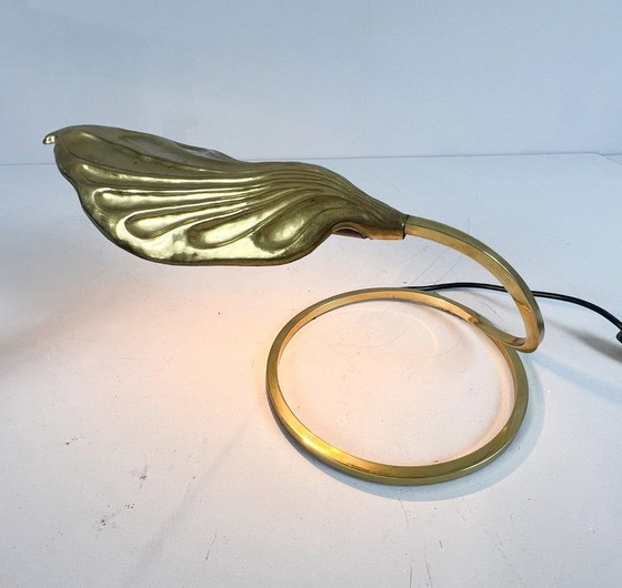 Image 1 of Sculpturale tafellamp/tafellamp van Tommaso Barbi voor Bottega Gadda, Italië, jaren 1970