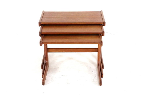 Image 1 of Salin Nyborg nesting tables bijzettafels vintage
