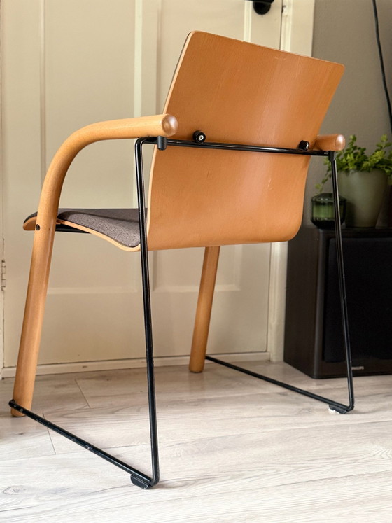 Prachtige Thonet S320. Elegant, solide en tijdloos!, Vergaderstoel, Hout, Bruin (foto 3 van 6)