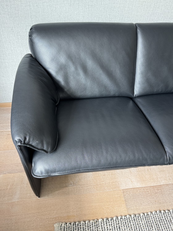 Leolux Bora Bora 3-Seater Sofa – Senso Black Leather – 3-5 seaters (photo 5 of 7)