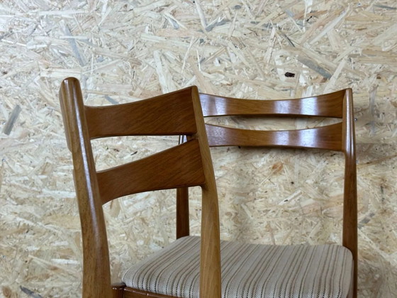 Image 1 of 2x 60s 70s Chair Dining Chair Mid - Century Danish Modern Design