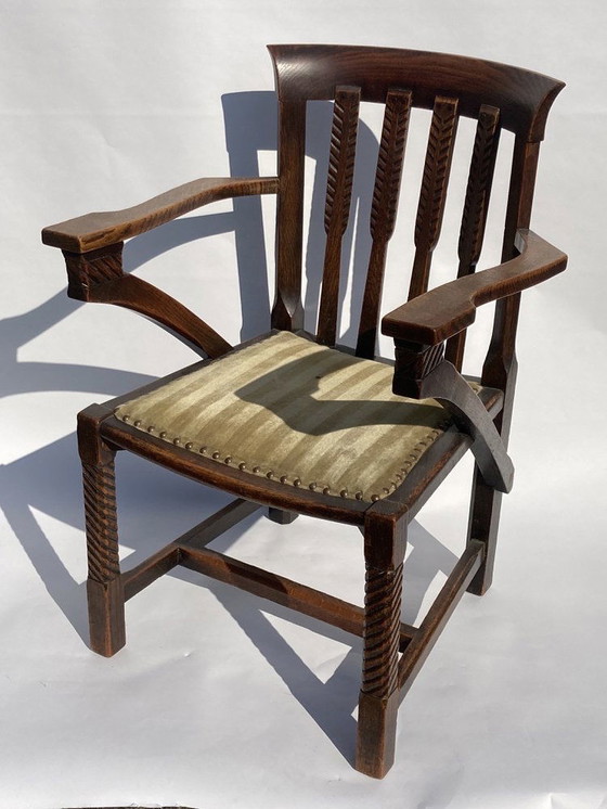 Image 1 of British Arts And Crafts Or Art Deco Chair