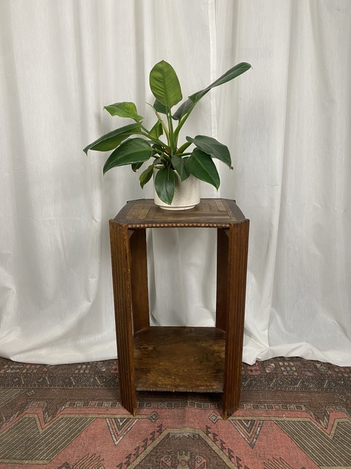 Table d'appoint/support à plantes Art Déco en bois – plantentafel, Wood