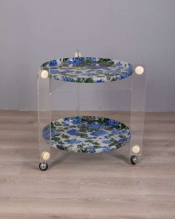 Image 1 of VINTAGE 70'S PLASTIC TROLLEY DESIGNED BY L.MASSONI FOR GUZZINI