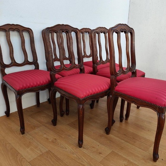 Set da pranzo antico rustico con tavolo e sedie – Tessile (photo 26 of 27)