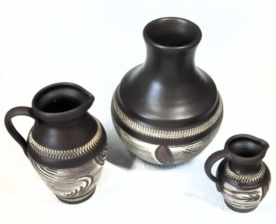 Image 1 of Beautiful Trio of West German Vases by Eckhardt & Engler (1950s-1960s)