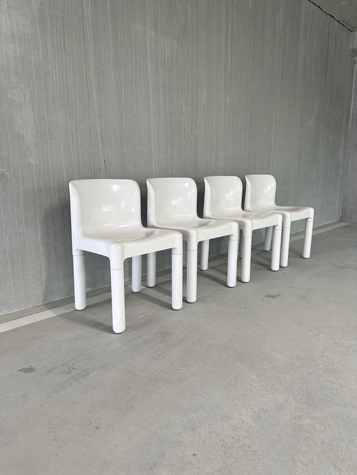 4x Kartell 4875 Chairs by Carlo Bartoli