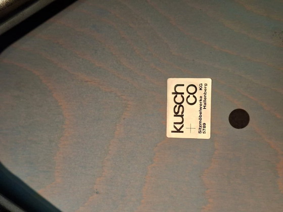 Image 1 of Sedia a sbalzo vintage Kusch & Co Flötotto anni '80, blu chiaro