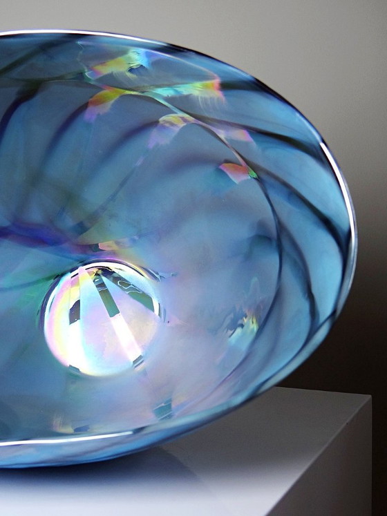 Image 1 of Handgemaakte Murano glazen centerpiece, schaal of grote schotel "Yourmurano"