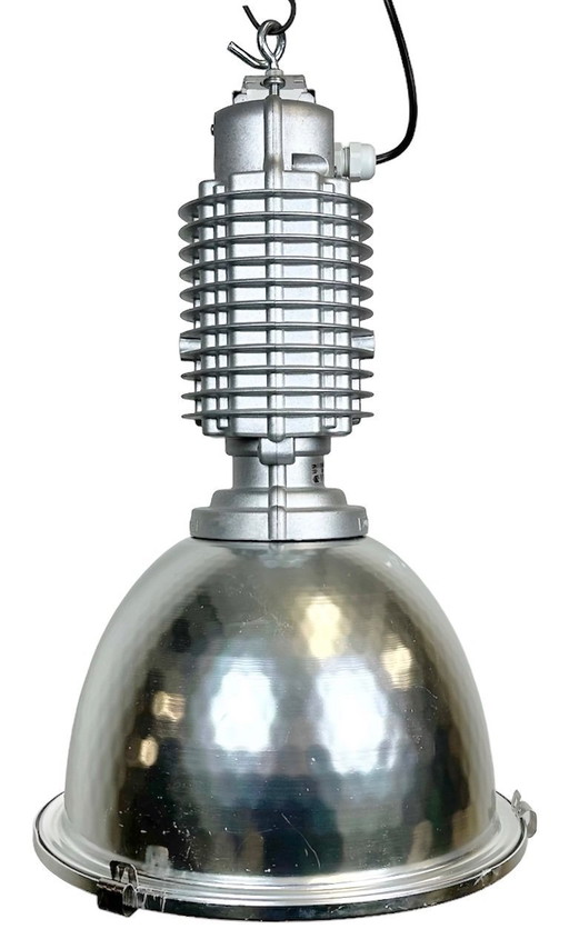 Industriële hanglamp met glazen kap van Charles Keller voor Zumtobel, jaren 90