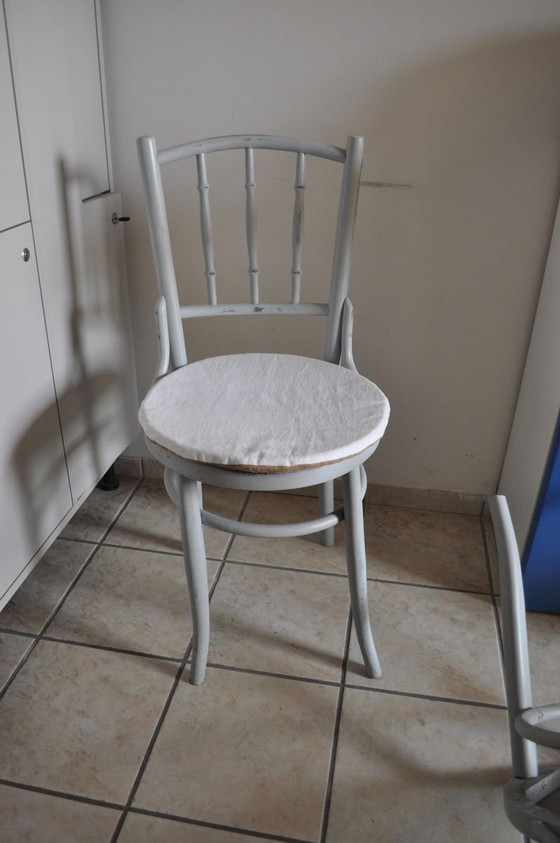 Set of Grey Bistro Chairs from Lichtig, 1900s – Dining chairs (photo 6 of 13)
