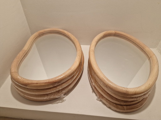 Japandi organische spiegels nieuw scandinavisch