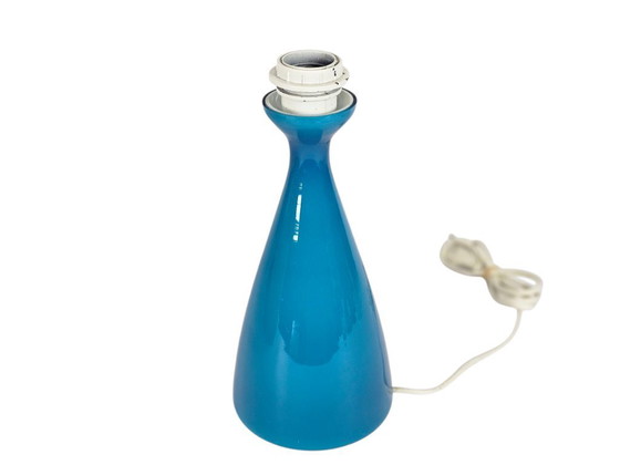 Image 1 of Kastrup Holmegaard – Jacob Bang – Tischlampe – Dänemark – Blau – 1960er Jahre