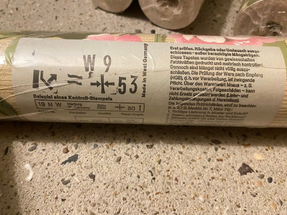 Image 1 of Vintage 70s floral wallpaper – West Germany – Marburg – 5 rolls