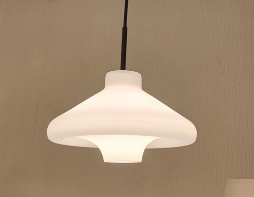 Lampada in vetro di metà secolo LYFA IBIS