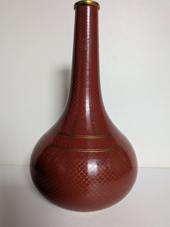 Image 1 of Cloisonné vase