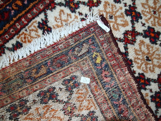 Image 1 of Handmade vintage Persian Hamadan runner 2.6' x 6.8' (80cm x 207cm) 1960s - 1C378