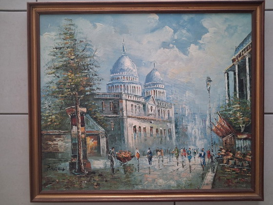 Vintage Oil Painting P Andrea Paris – Paintings & Drawings, Canvas (photo 5 of 5)