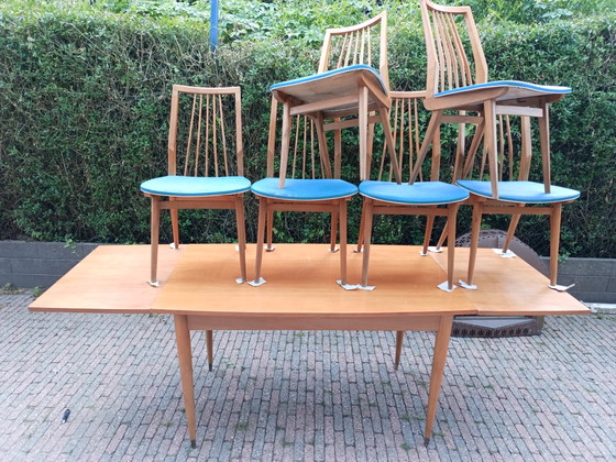Image 1 of Baumann dining set table 6 chairs