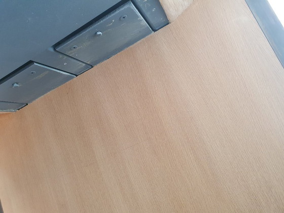 Image 1 of Oak Brass Vintage Design XL table custom made