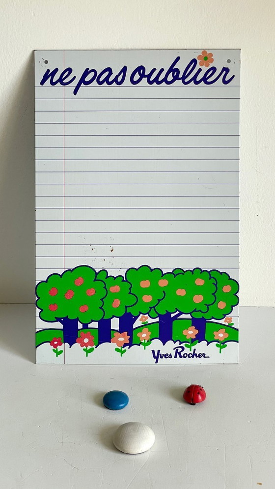 Image 1 of Yves Rocher Vintage Metalen Herinneringsblok