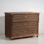 Antique chest of drawers with dark patina (c.1920) #43 (photo 6 of 40)