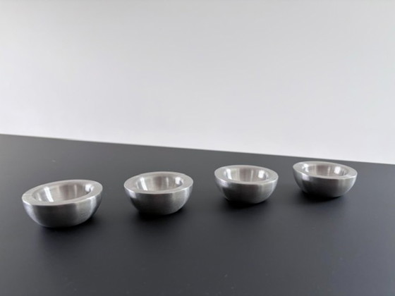 Lot de 4 coquetiers en acier inoxydable – design minimaliste – Vaisselle, rvs (photo 12 of 12)