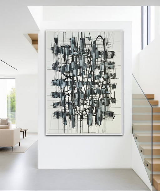 Natia Antadze Abstracte compositie XXL