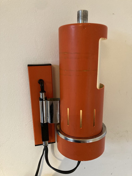 Vintage 70s Space Age Reggiani Wall Light – Metal, Plastic (photo 5 of 13)