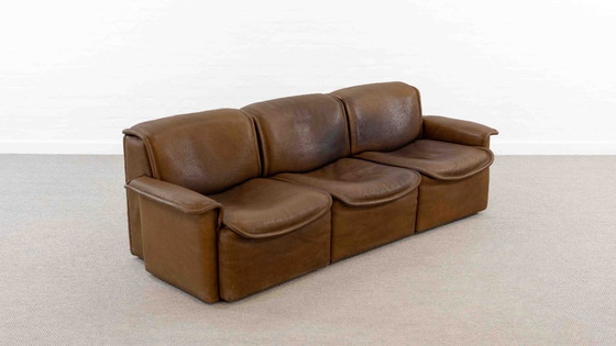 Image 1 of Modular De Sede Sofa DS-12 in Cognac Leather, 70s