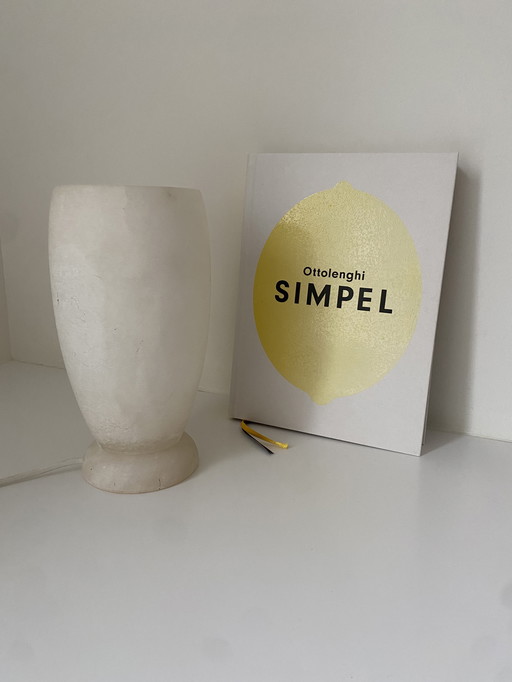 Lampada da tavolo Art Déco Pegasan in alabastro, anni '70