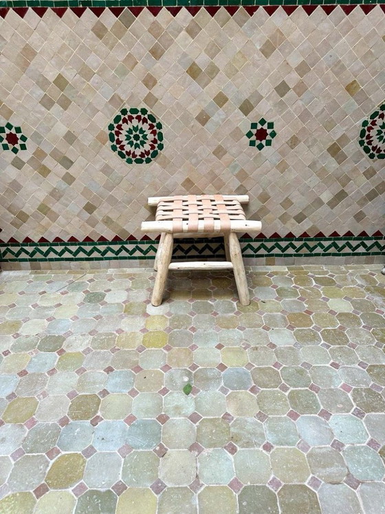 Image 1 of Piccola panca marocchina artigianale 50x50 cm