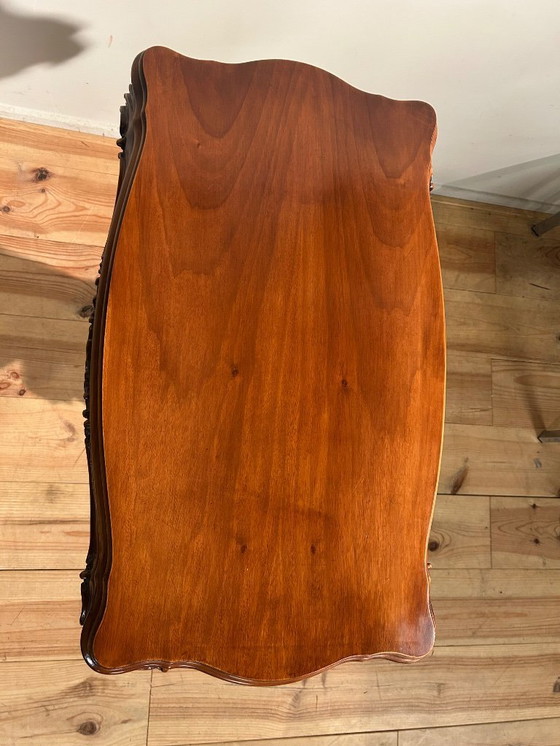 Image 1 of Vintage Barok TV tafel in hout 