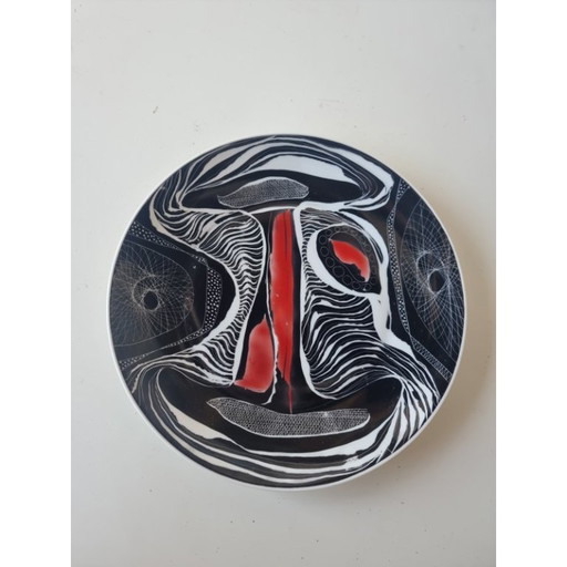 Hanna Modrzewska Nowosielska, decorative plate, 1960s