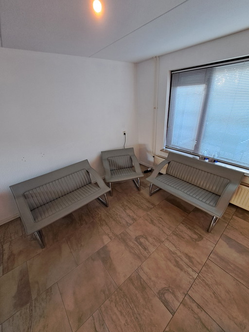 3 Stuks De Sede DS127 Grijs Leer