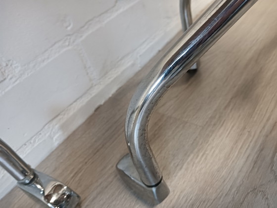 Image 1 of Jaren 50 bureau stoelen, in hoogte verstelbaar 