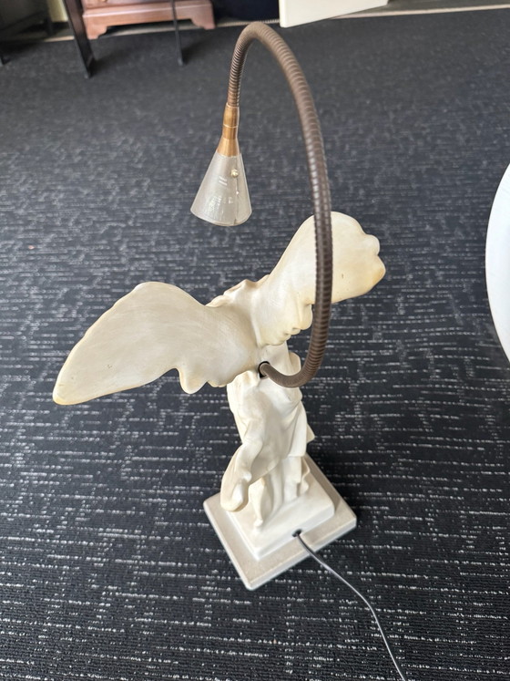 Catellani & Smith Table lamp „Nike“, Halogen Original Version, Enzo Catellani, Ceramic, Stone, White (photo 3 of 5)