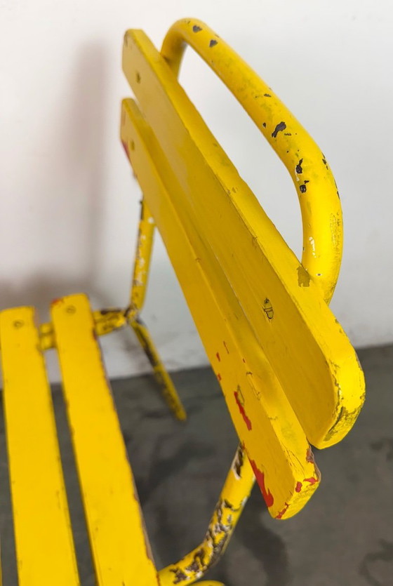 Image 1 of Vintage gele industriële stoel, jaren 60