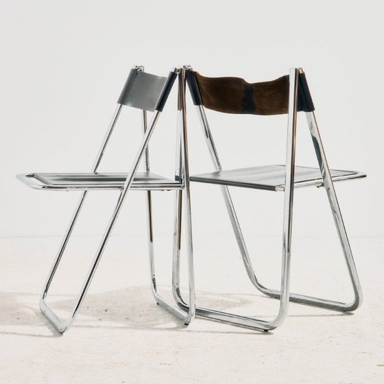 MK11936 Tamara klapstoel van Arrben Italië – Arrben Italy, Klapstoelen, Leather, Metal (photo 3 of 18)